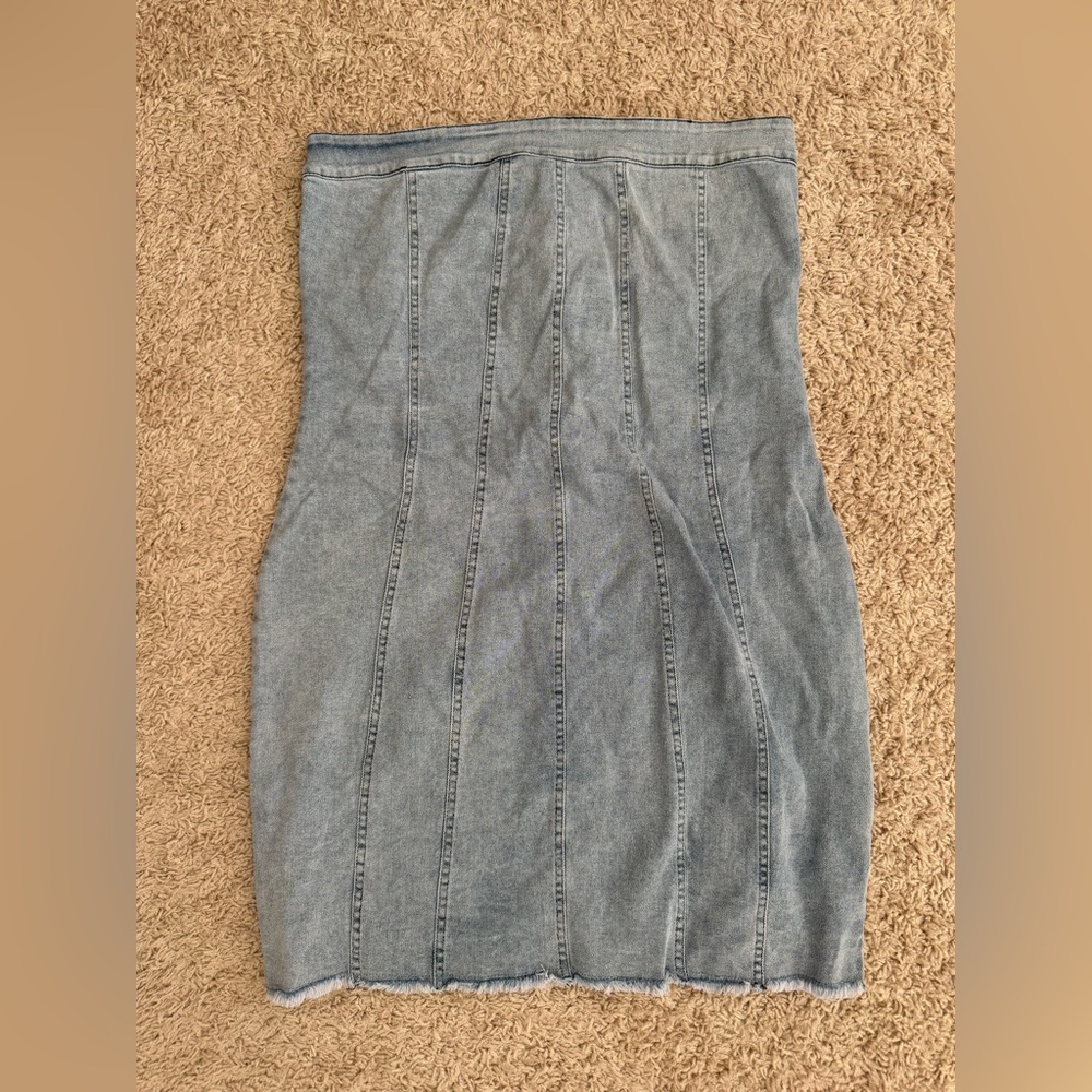 Amazon Denim straplesss dress